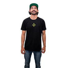 Cargar imagen en el visor de la galería, Camiseta Negra Avion Neon